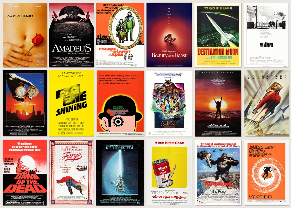 Classic movie posters</p>
<p>