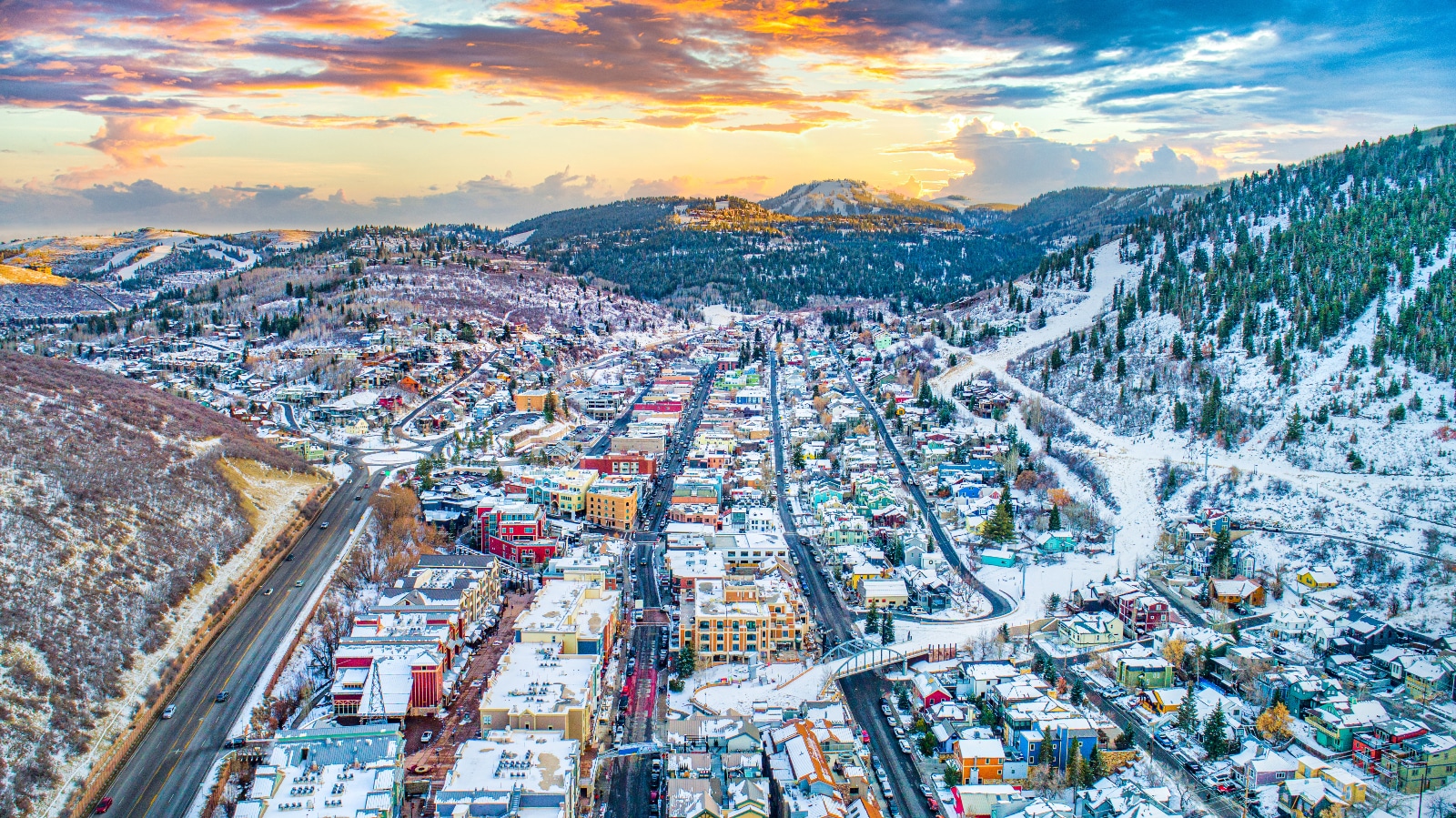 robert redford film festival Aerial view of Park City Main Street, where the Sundance Film Festival is held</p>
<p>